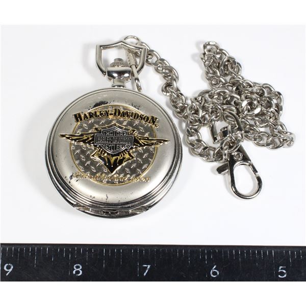 #775 Franklin Mint Harley Davidson Pocket Watch