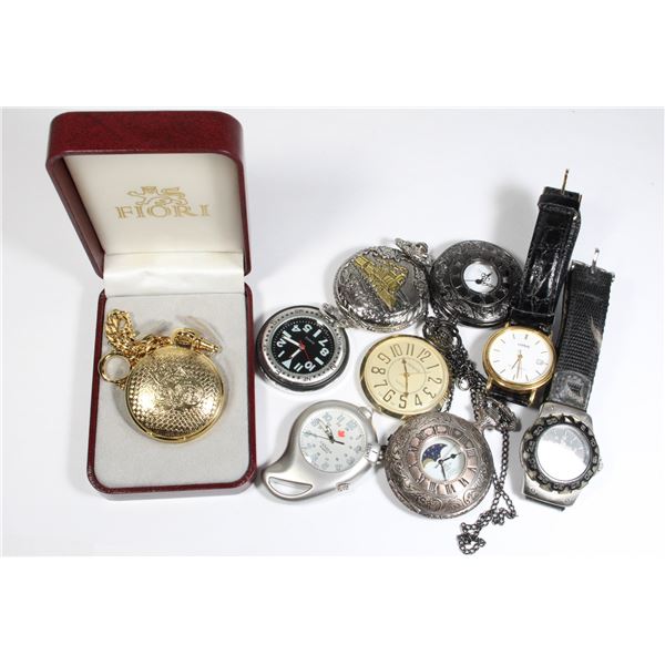 #776 Large lot assorted watches + pocket watches
