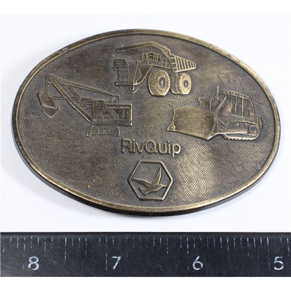 #789 Riv Quip Heavy Equiptment Belt Buckle