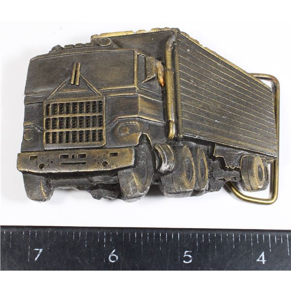 #790 1979 Indiana Metal Craft Belt Buckle Truck