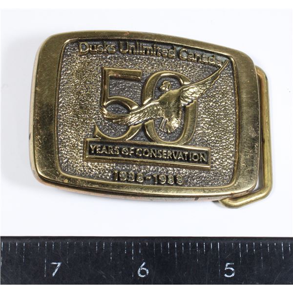 #795 Ducks Unlimited Canada Belt Buckle 1988