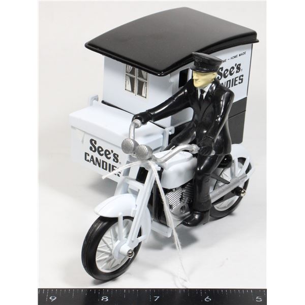 #803 Diecast See's Candies Motorcycle Delivery