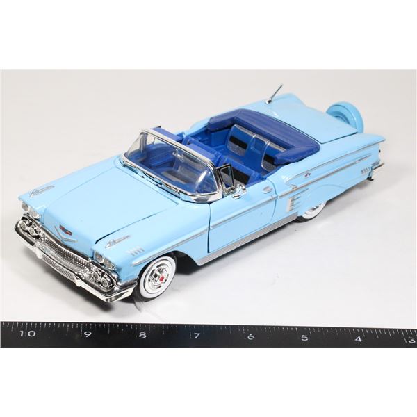 #813 1958 Chevrolet Impala Diecast Convertible