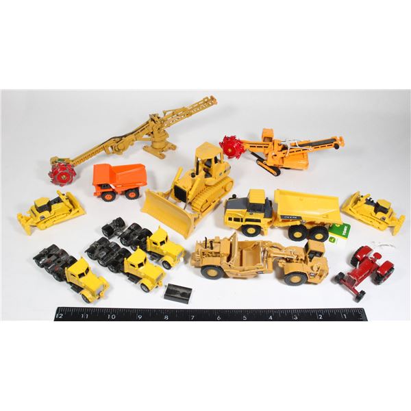 #835 Large lot of Construction Toys inc Bulldozers
