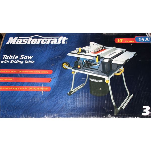 #872 Mastercrat Table Saw sealed in box***NO TRANSPORT TO OUR EDMONTON OFFICE AVAILABLE FOR THIS LOT