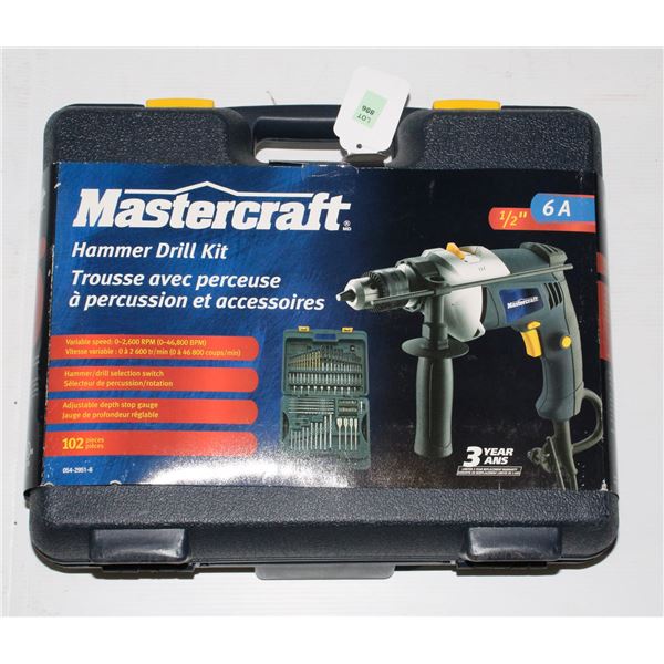 #886 Mastercraft Hammer Drill Kit