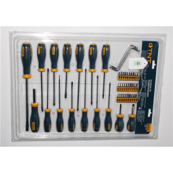 #889 TNT Tools n' Tasks 51 Screwdriver Set sealed