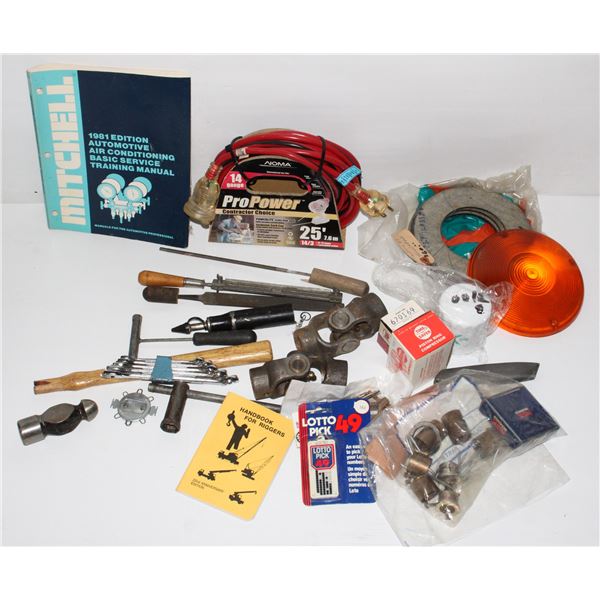 #895 Box of Assorted tools and accessories