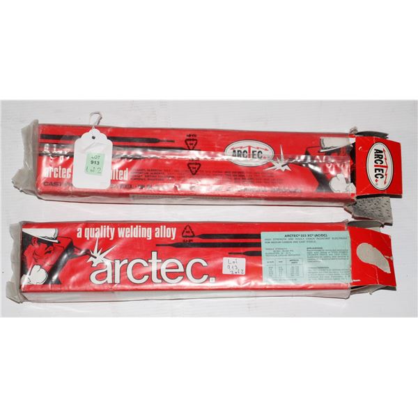 #913 Lot of 2 Artec Welding Alloy Rods in Boxes