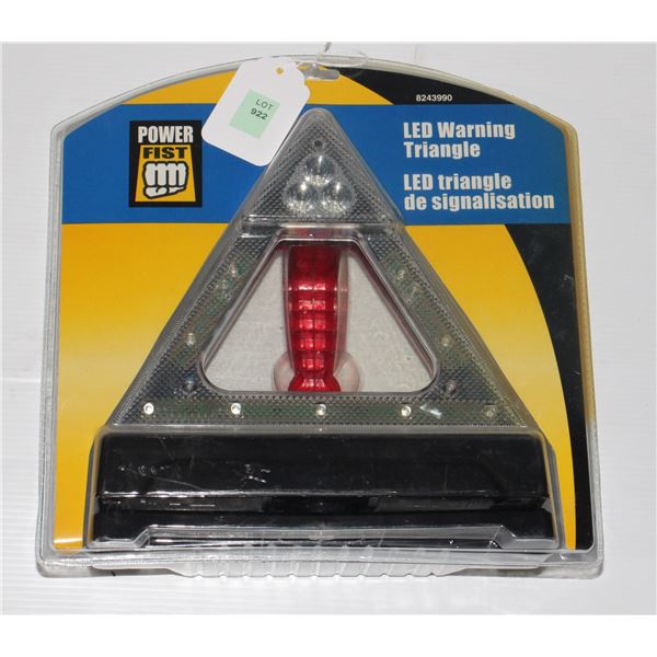 #922  Power Fist LED Warning Triangle