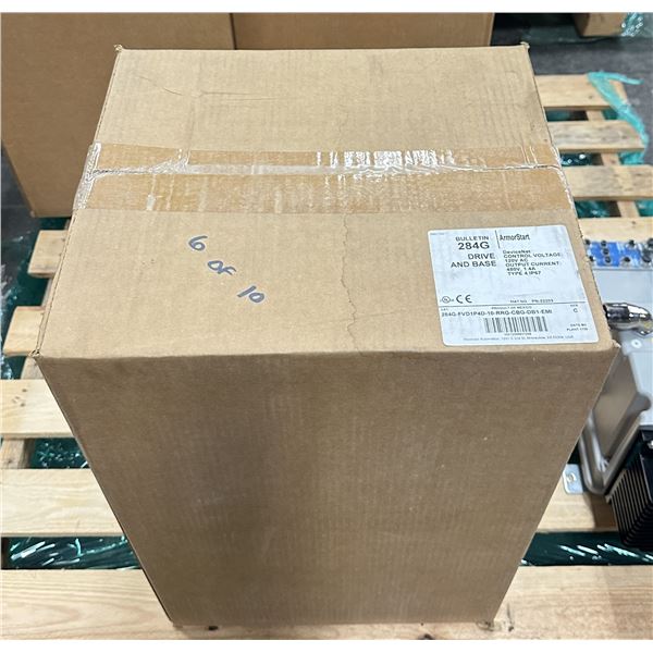 Allen Bradley #284G-FVD1P4D-10-RRG-CBG-DB1-EMI/C ArmorStart Control Module Drive & Base
