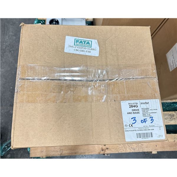 Allen Bradley #284G-FVD2P3D-10-RRG-CBG-DB1-EMI/C ArmorStart Control Module Drive & Base