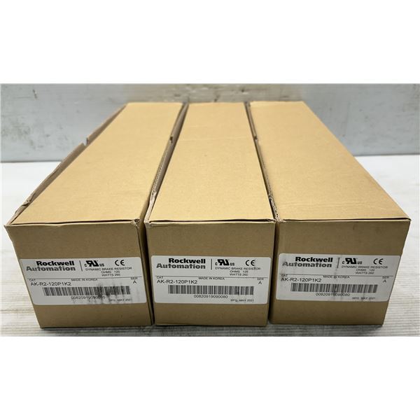(3) Allen Bradley #AK-R2-120P1K2 Dynamic Break Resistors
