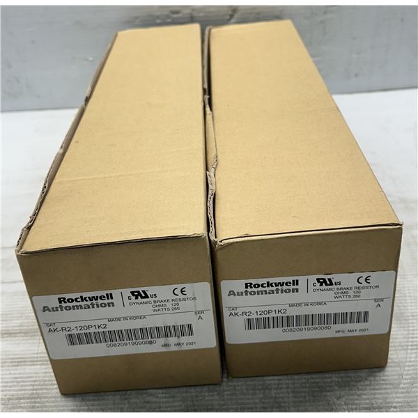 (2) Allen Bradley #AK-R2-120P1K2 Dynamic Break Resistors