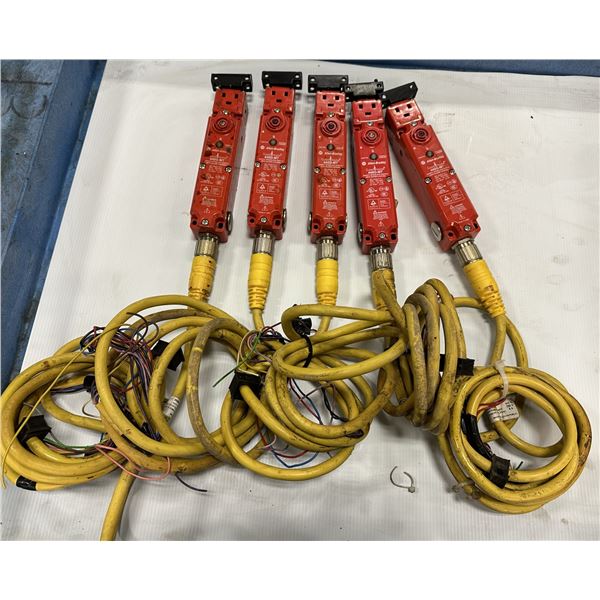(5) Allen Bradley #440G-MT47042/A Guard Master Safety Interlock Switches
