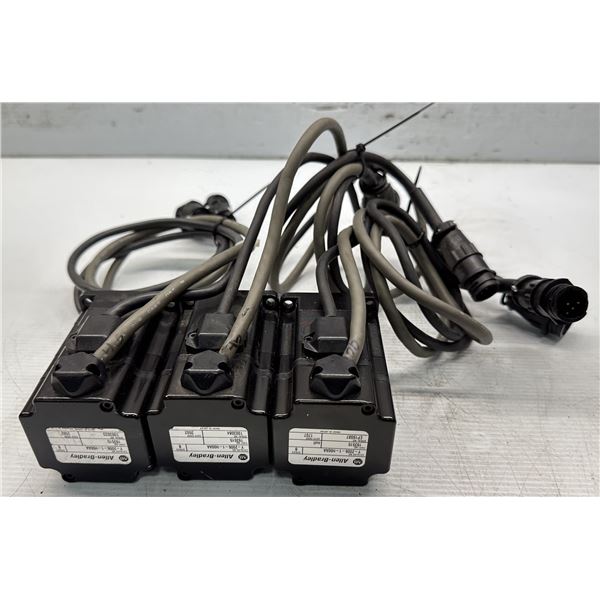 (3) Allen Bradley #193515 / Y-2006-1-H00A AC Servo Motors