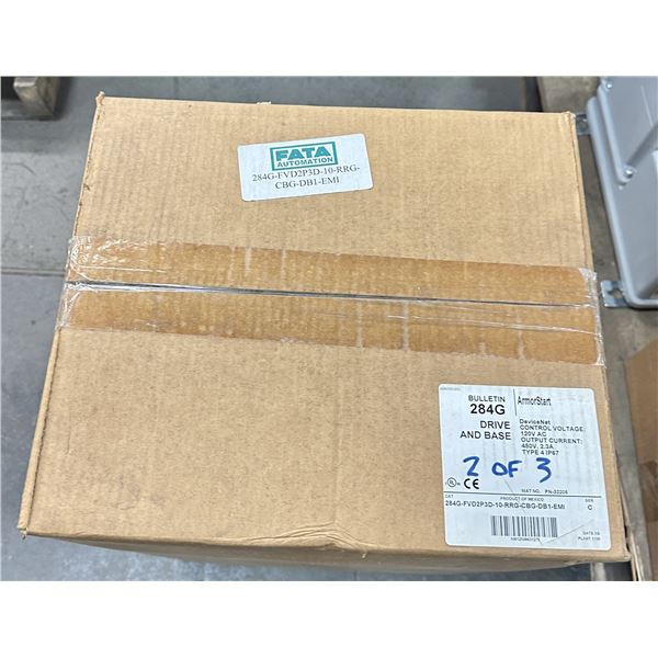 Allen Bradley #284G-FVD2P3D-10-RRG-CBG-DB1-EMI/C ArmorStart Control Module Drive & Base