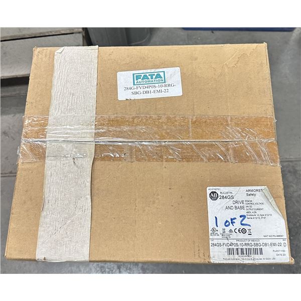 Allen Bradley #284GS-FVD4P0S-10-RRG-SBG-DB1-EMI-22/D ArmorStart Control Module Drive & Base