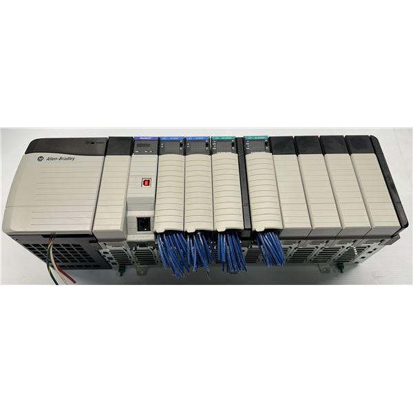 Allen Bradley #1756-A10 Chassis w/#1756-PA72 Power Supply & Modules