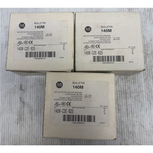 (3) Allen-Bradley #140M-C2E-B25