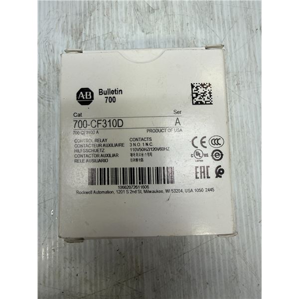 Allen-Bradley #700-CF310D Contactor 120V Coil