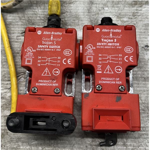 Lot of (2) Allen Bradley Guard Master Safety Switches #440K-T11207 & #440K-T11206