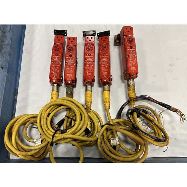 (5) Allen Bradley #440G-MT47042/A Guard Master Safety Interlock Switches