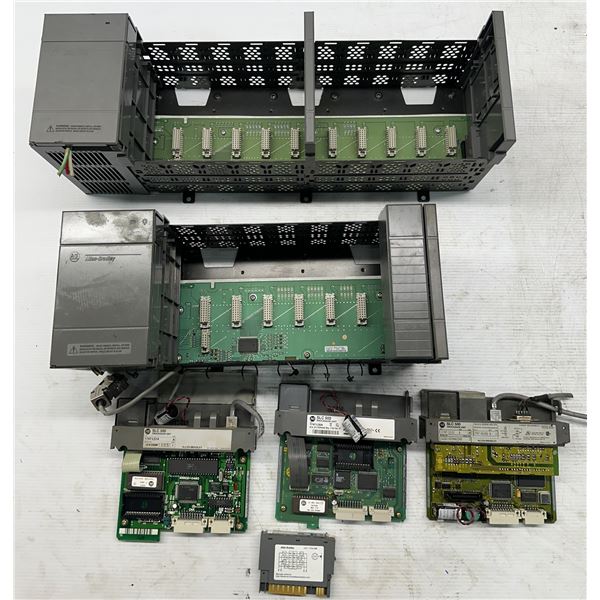 Lot of Allen Bradley Racks w/Power Supply & Modules