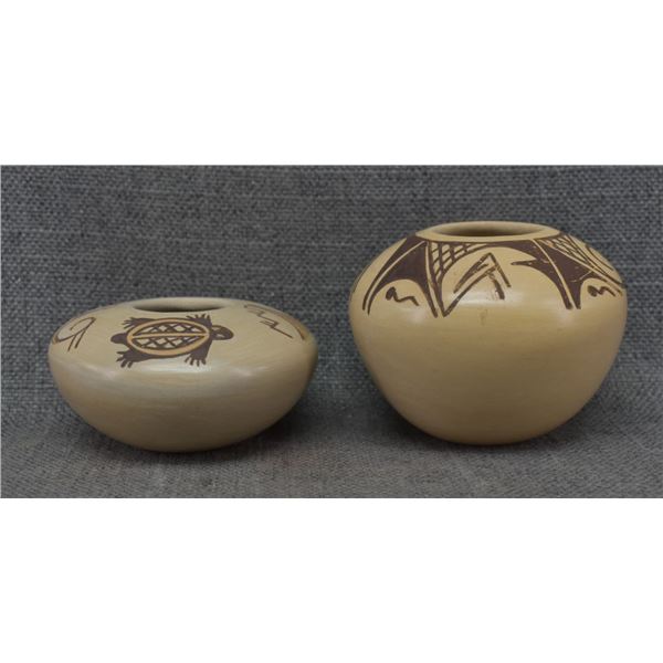 TWO HOPI POTTERY BOWLS (H SILAS)