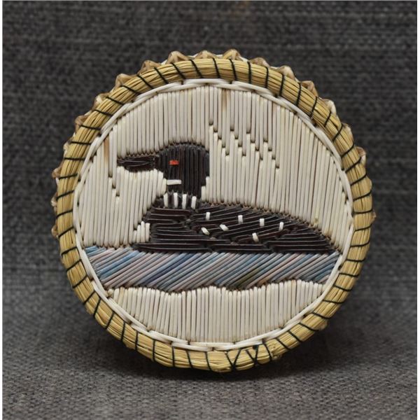 WOODLANDS BIRCH BARK CONTAINER (BERNADETTE PARGOWISK )