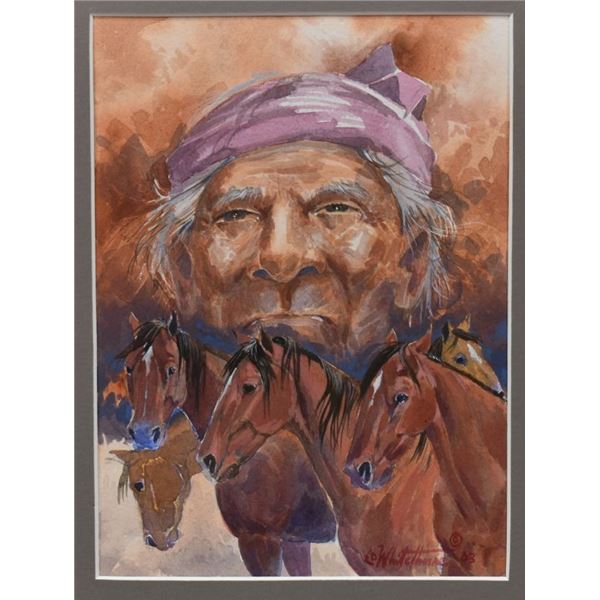 NAVAJO PAINTING (EDWARD WHITETHORNE)