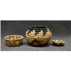 Image 1 : THREE BASKETS HOPI, NAVAJO, AND PIMA