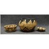 Image 2 : THREE BASKETS HOPI, NAVAJO, AND PIMA