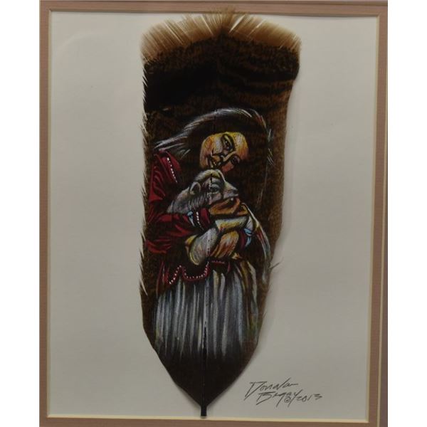 NAVAJO PAINTED FEATHER (DONAVAN BEGAY)