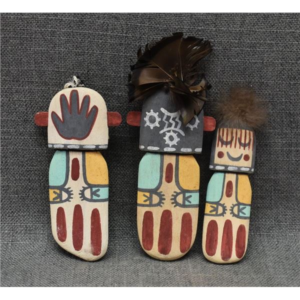 THREE HOPI FLAT DOLLS