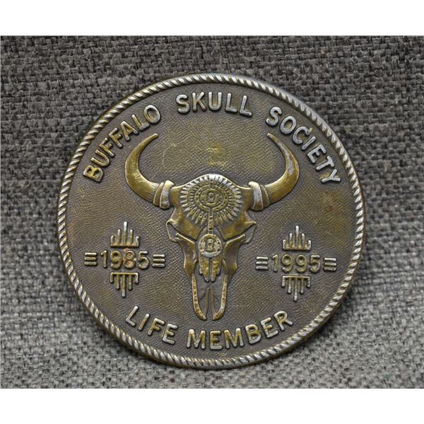 BUFFALO SKULL SOCIETY COMMEMORATIVE BUCKLE