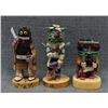Image 1 : THREE HOPI KACHINAS (DAVID, YOUYETEWA, SIGNED)