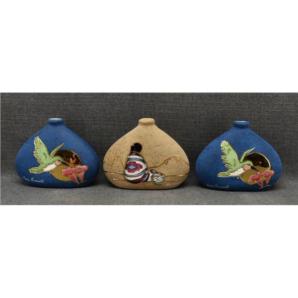 THREE CERAMIC VASES (VERA RUSSELL)