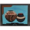 Image 2 : TWO NAVAJO PAINTINGS (EDDIE TSOSIE)