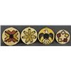 Image 1 : FOUR HOPI BASKETRY COIL PLAQUES