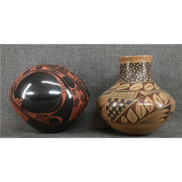 TWO MATA ORTIZ POTTERY VASES