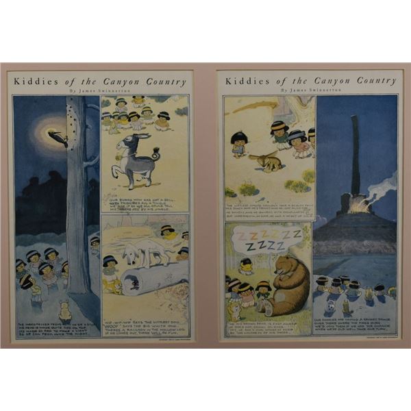 TWO KIDDIES OF THE CANYON COUNTRY COMIC STRIPS (JAMES SWINNERTON)