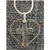 Image 2 : NAVAJO CROSS AND HEART PENDANT