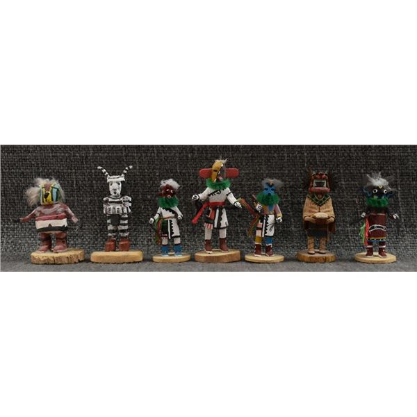 1 HOPI MINIATURE KACHINA 6 DOLLS