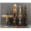 Image 1 : FOUR DECORATIVE TOTEM POLES