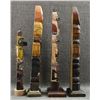 Image 4 : FOUR DECORATIVE TOTEM POLES