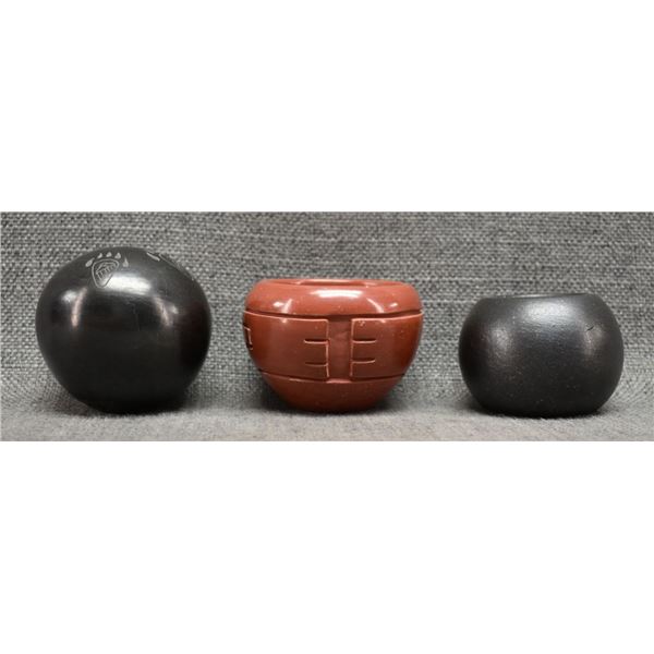 THREE PUEBLO POTTERY ITEMS