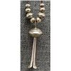 Image 1 : NAVAJO STEARLING SILVER PENDANT AND BEADS (MARIE)