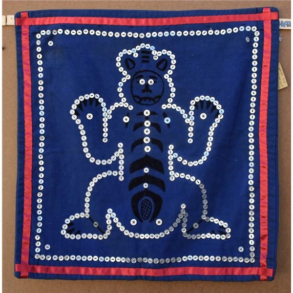 HAIDA BUTTON BLANKET AND DECORATIVE BLANKET