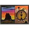 Image 1 : TWO NAVAJO PAINTINGS (EDDIE TSOSIE)